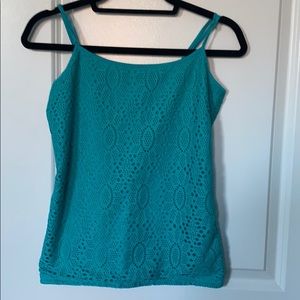 Teal Loft Cami with adjustable straps